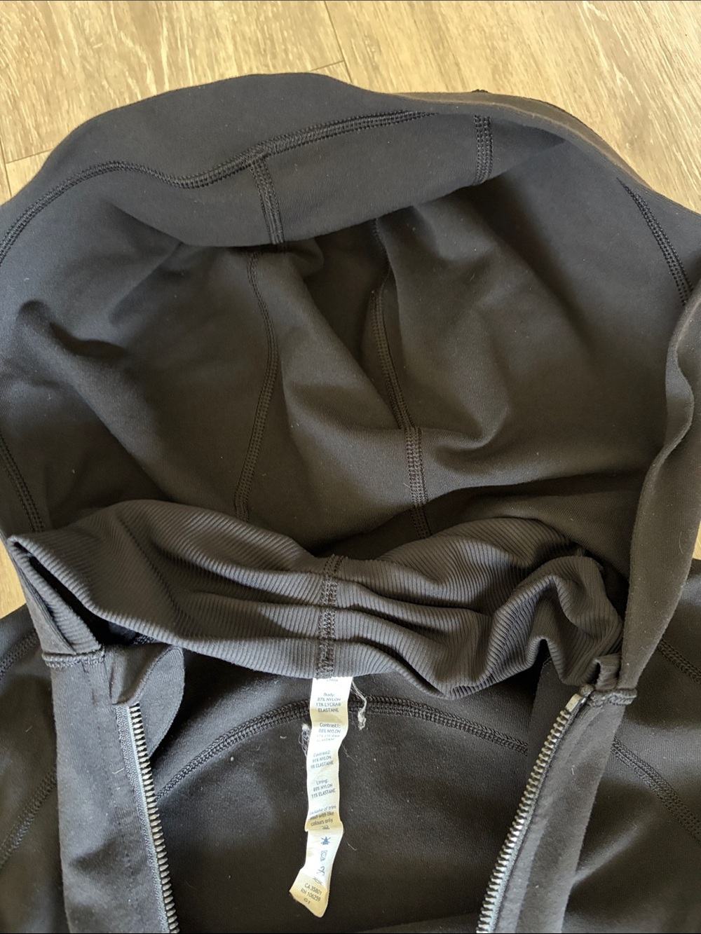 lululemon athletica Black Full-Zip Hooded Jacket - Picture 2 of 6